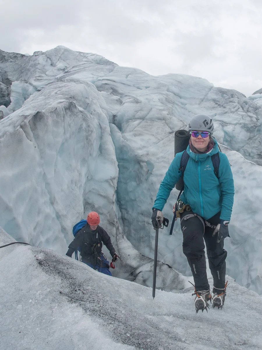 Brekurs på isbre i Jotunheimen