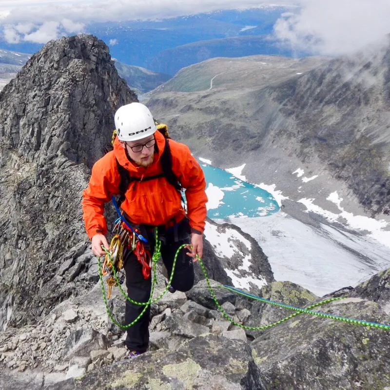 Lange ruter på fleire taulengder i Jotunheimen